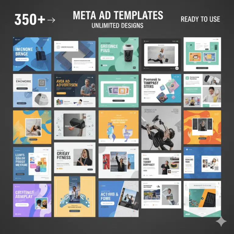 350+ creative and professional meta ads templates